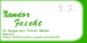 nandor feicht business card